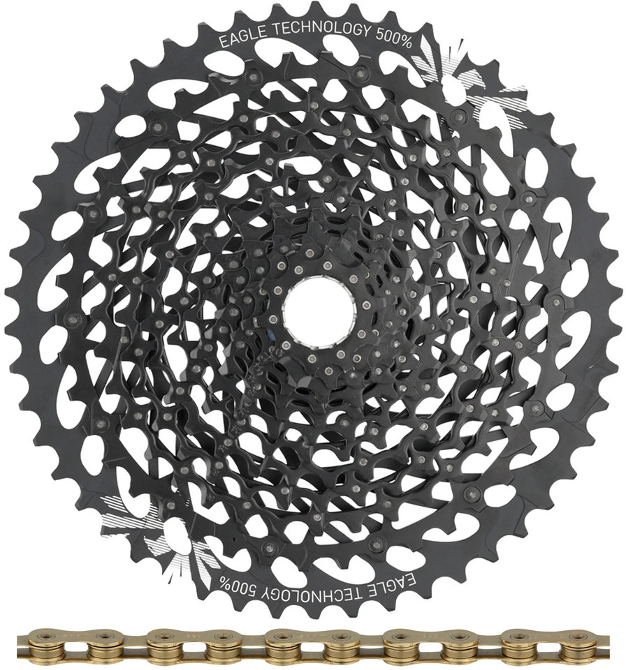 SRAM GX Eagle XG-1275 Kassette + Eagle Kette 12-fach Verschleißset – Bild 11