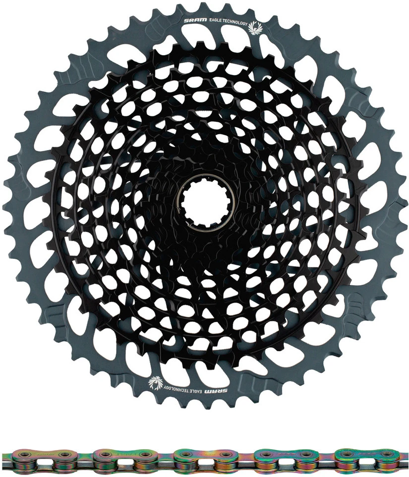 SRAM X01 Eagle XG-1295 Kassette + Eagle Kette 12-fach Verschleißset – Bild 10